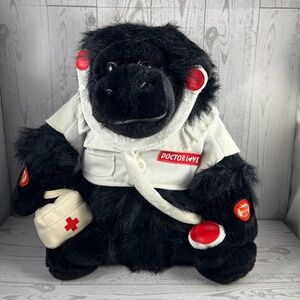 Doctor Love Gorilla Plush 12 Animated Valentine Ape by Kids of America